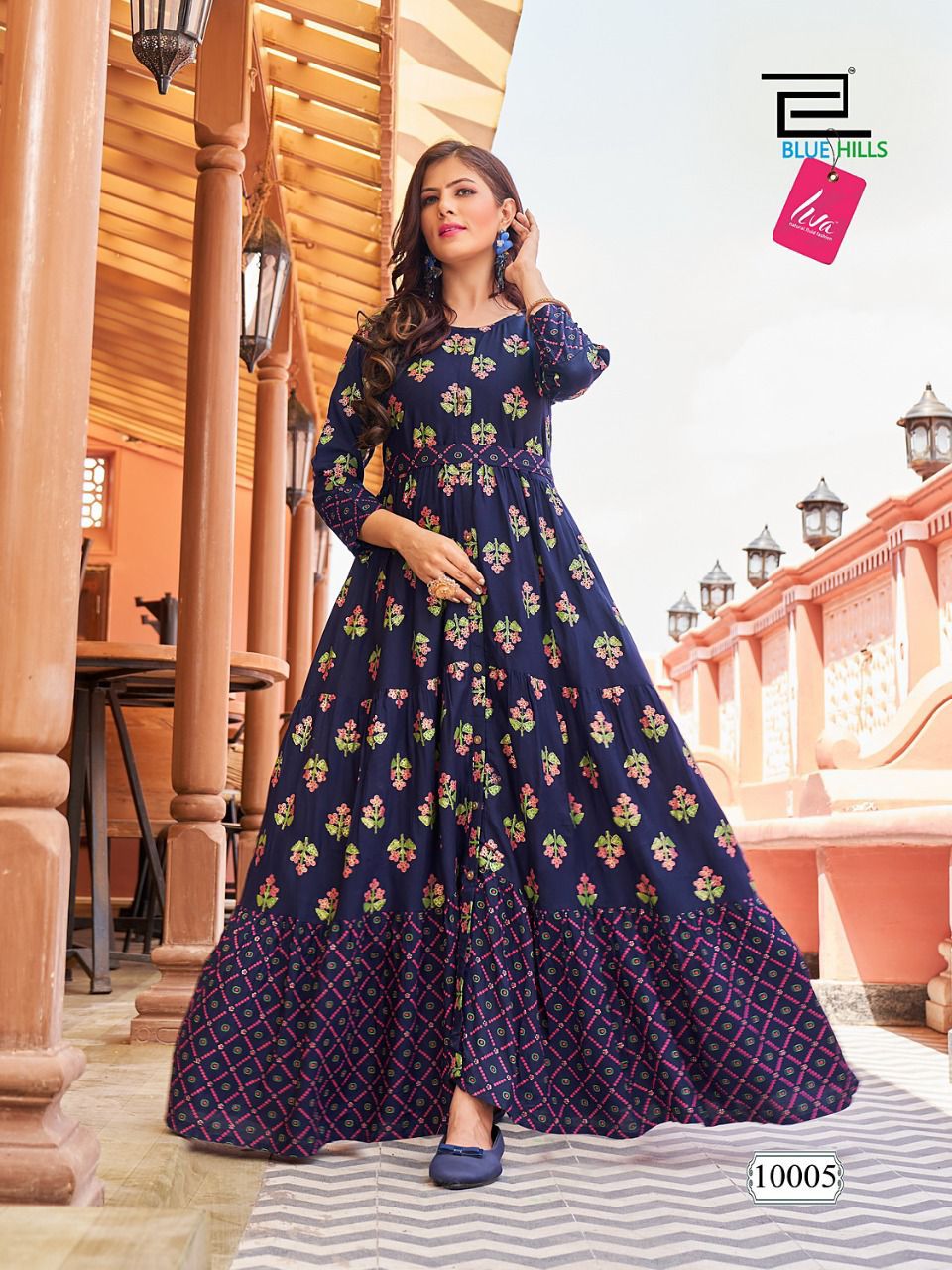 Blue Hills Florencia 10 Wholesale Kurti Fancy Wear Anarkali Collection